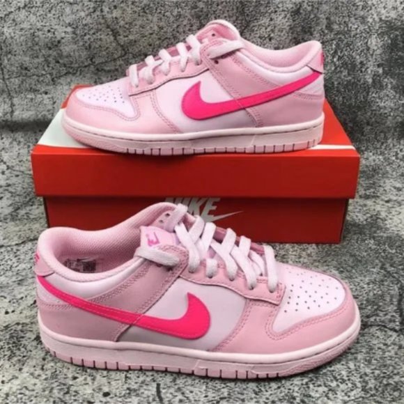 Nike Shoes - Women Nike Dunk Low Triple Pink Sneakers Athletic Shoes